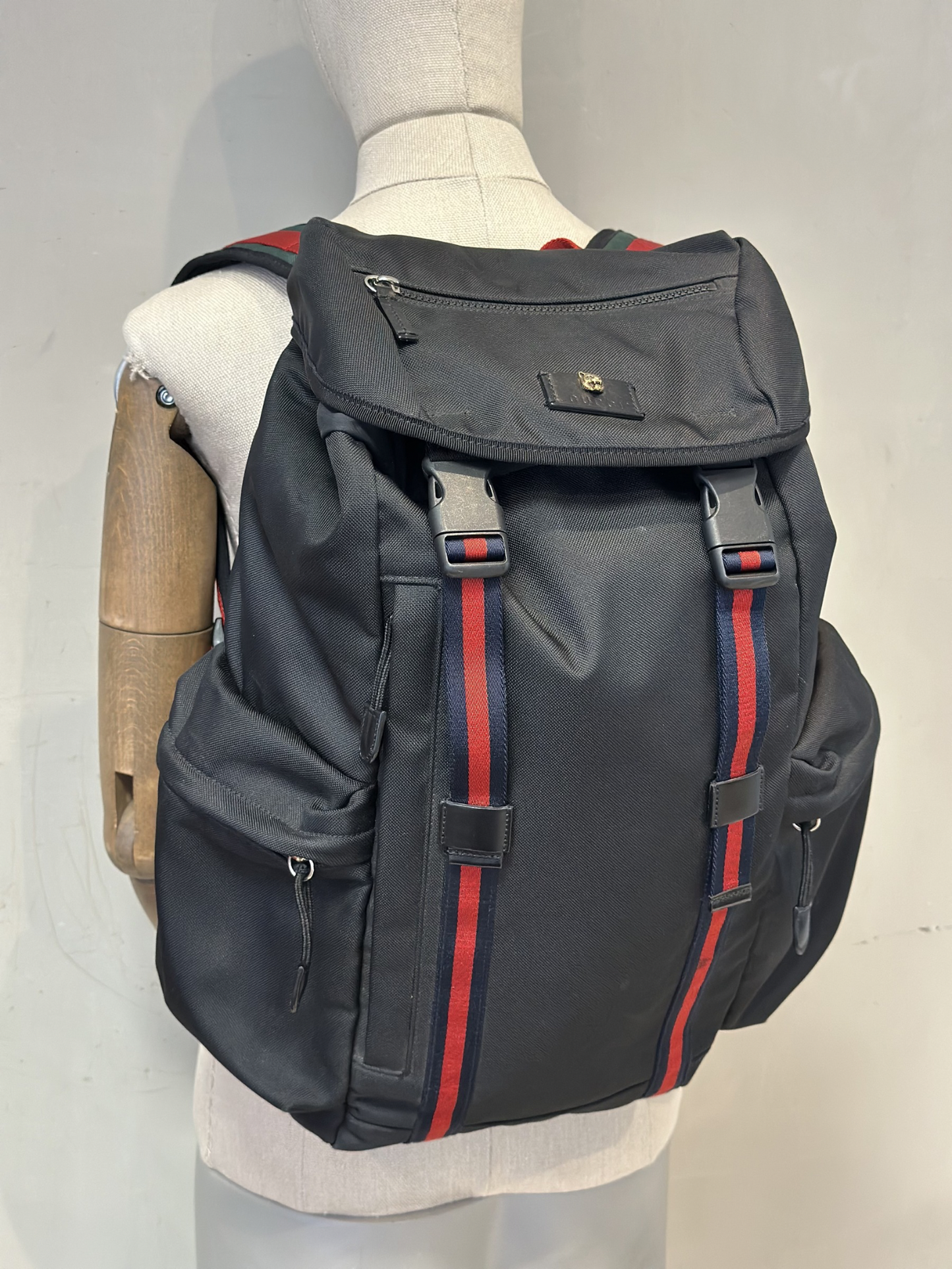 Mochila Gucci Techno Canvas Web