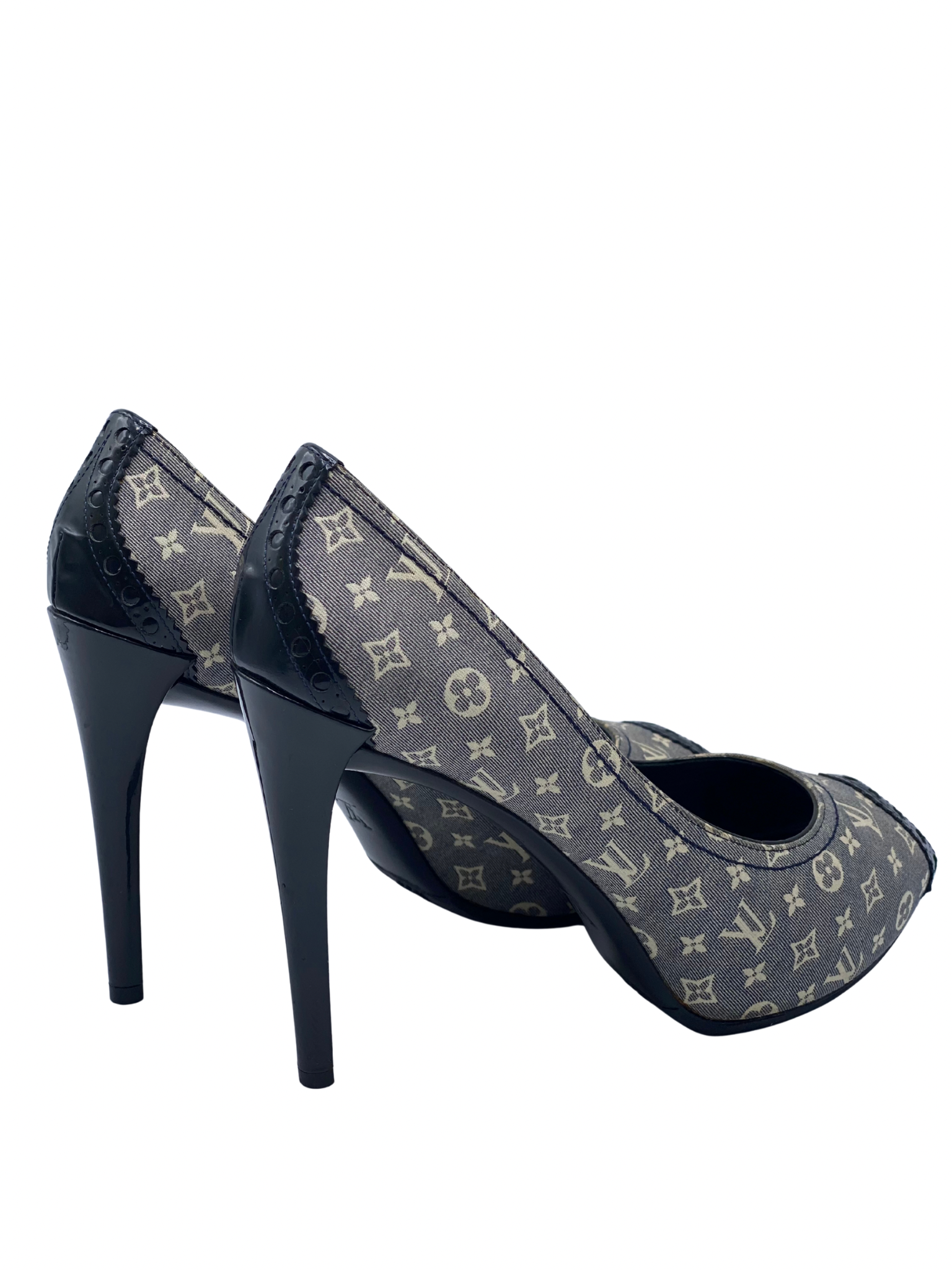 ⁠Pumps Peep-Toe Louis Vuitton Monogram (39)