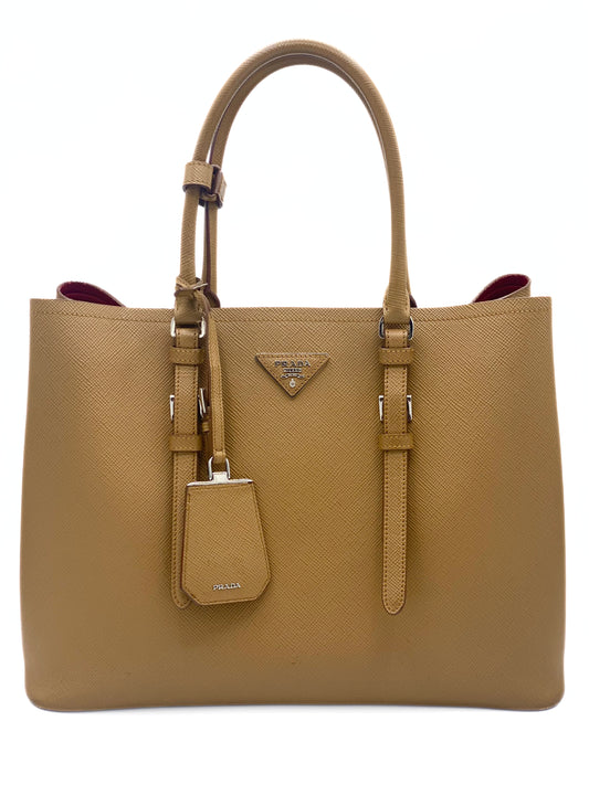 Cartera Prada Saffiano Double Leather Bag