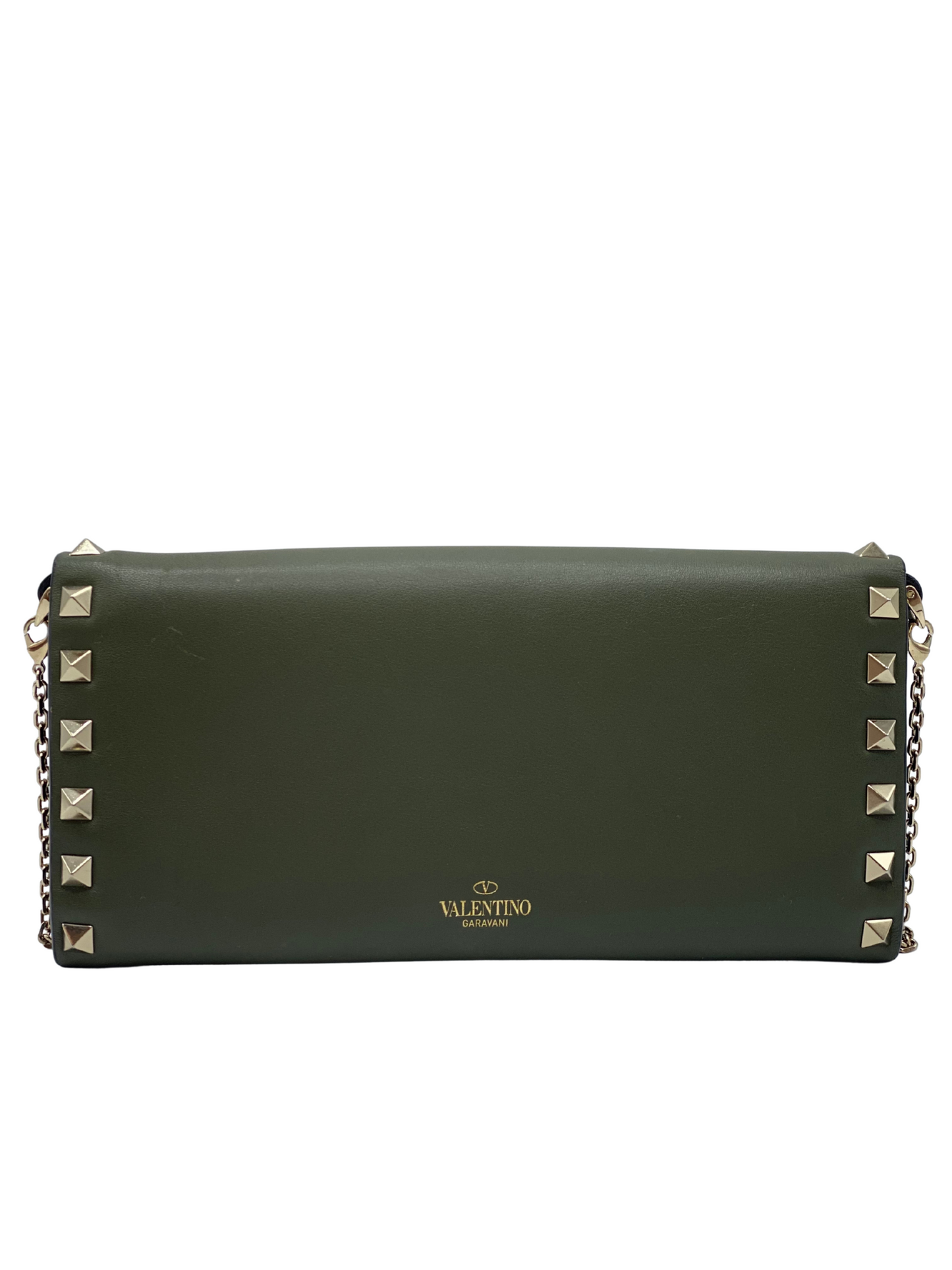 Clutch Verde Valentino Garavani Rockstud