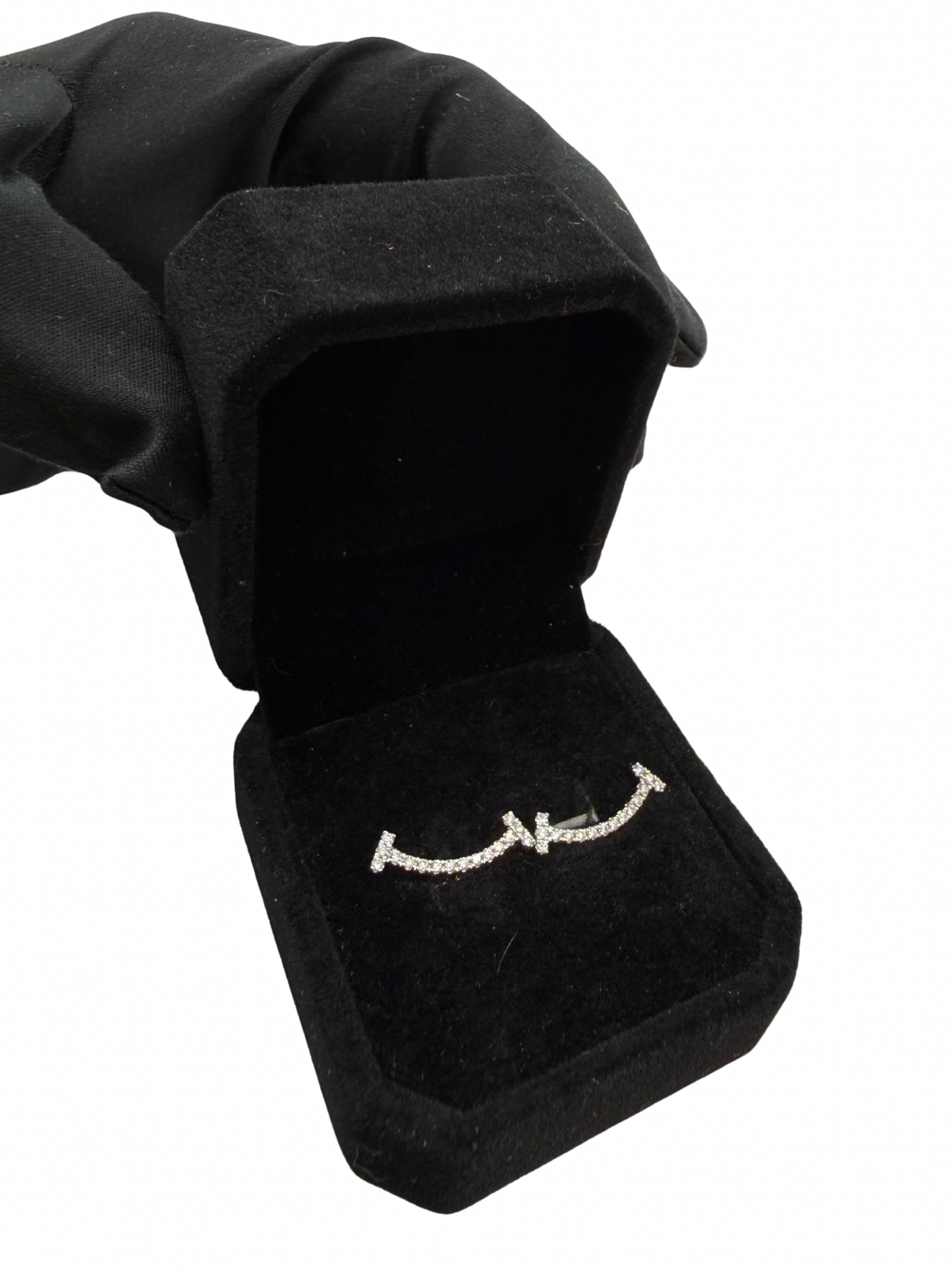 Aros Oro Blanco 14k Smiley