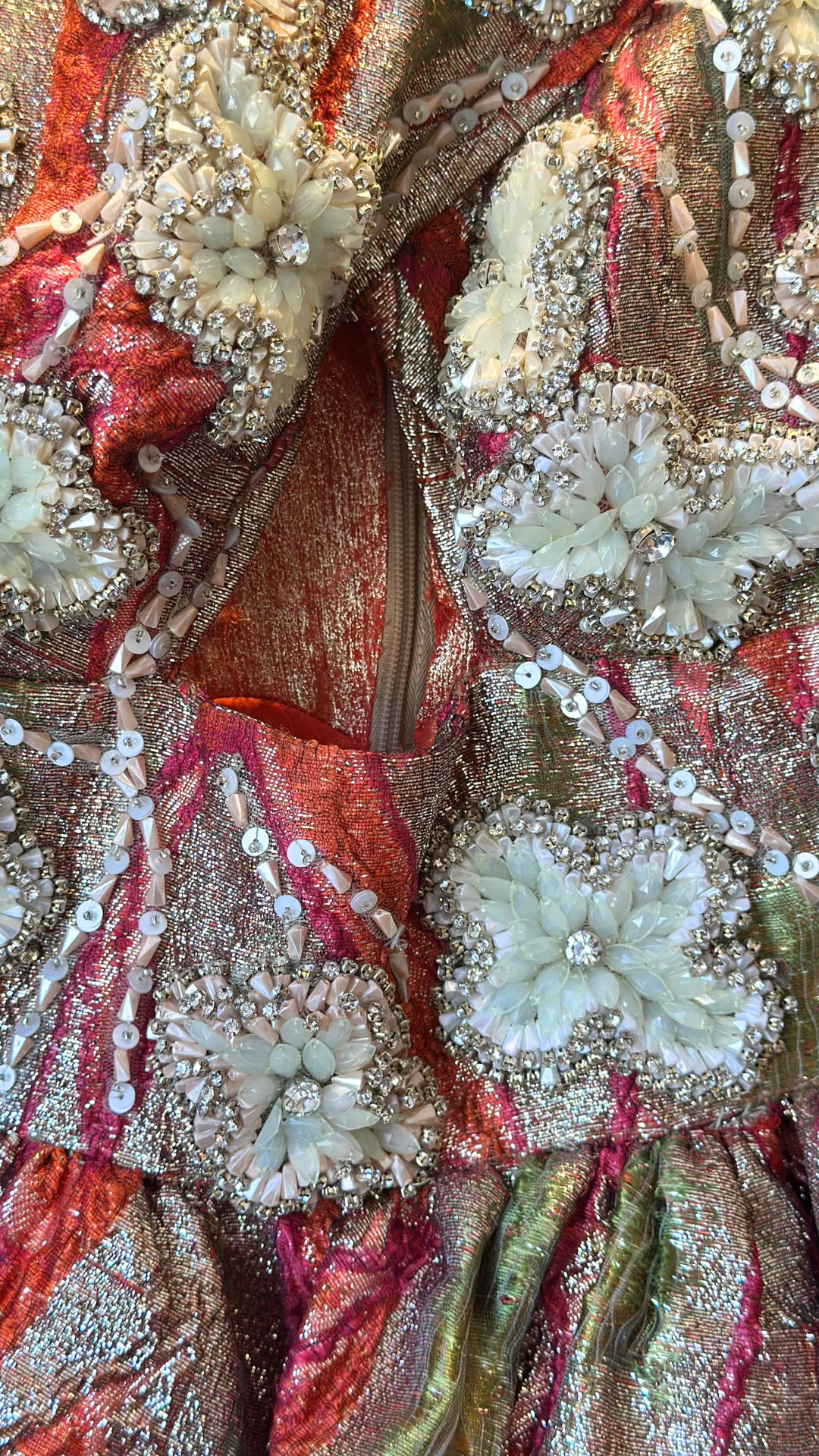 Vestido Coral con Apliques Florencia Soerensen (XS)