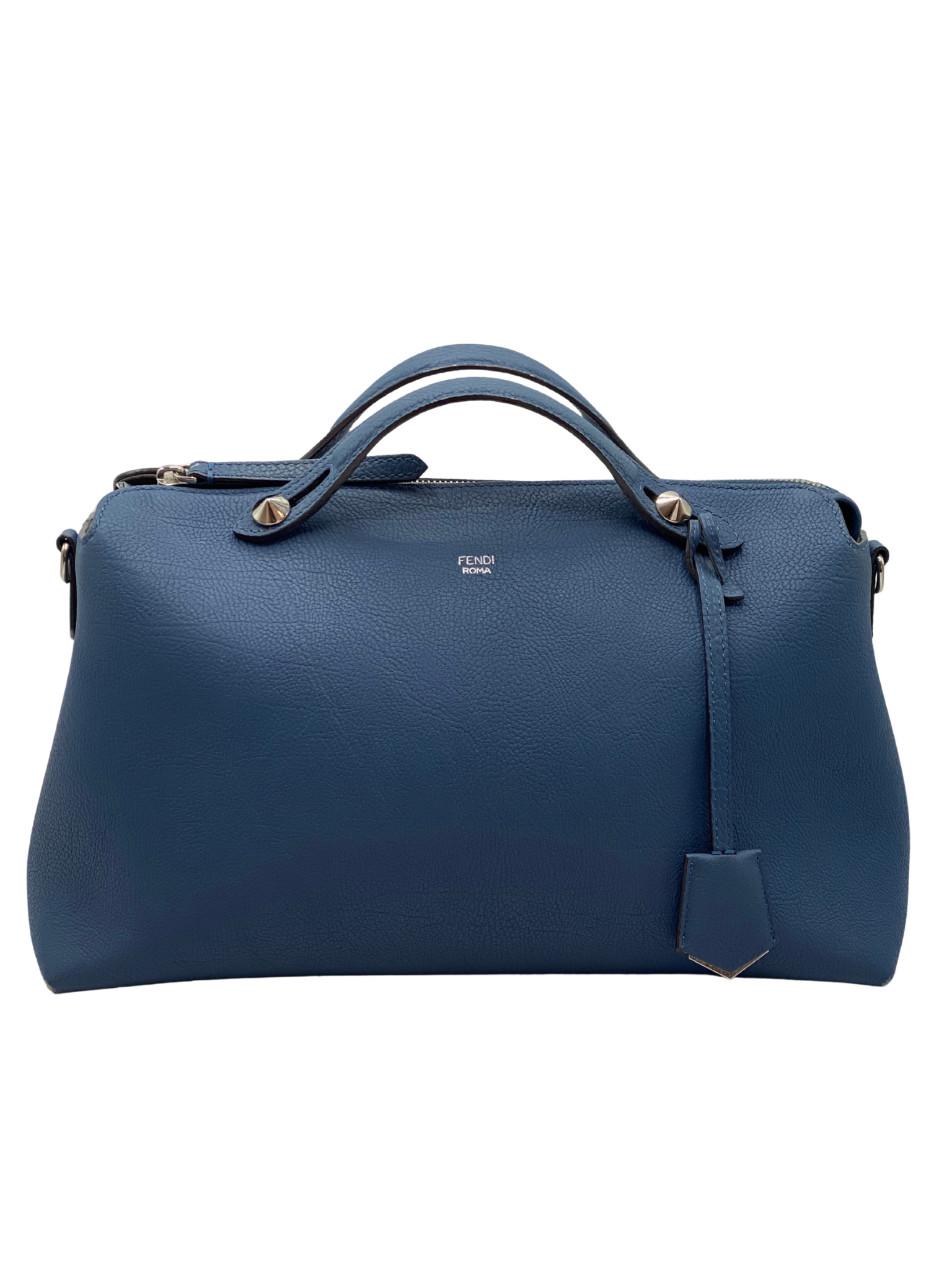 Cartera de Cuero Azul Fendi By The Way