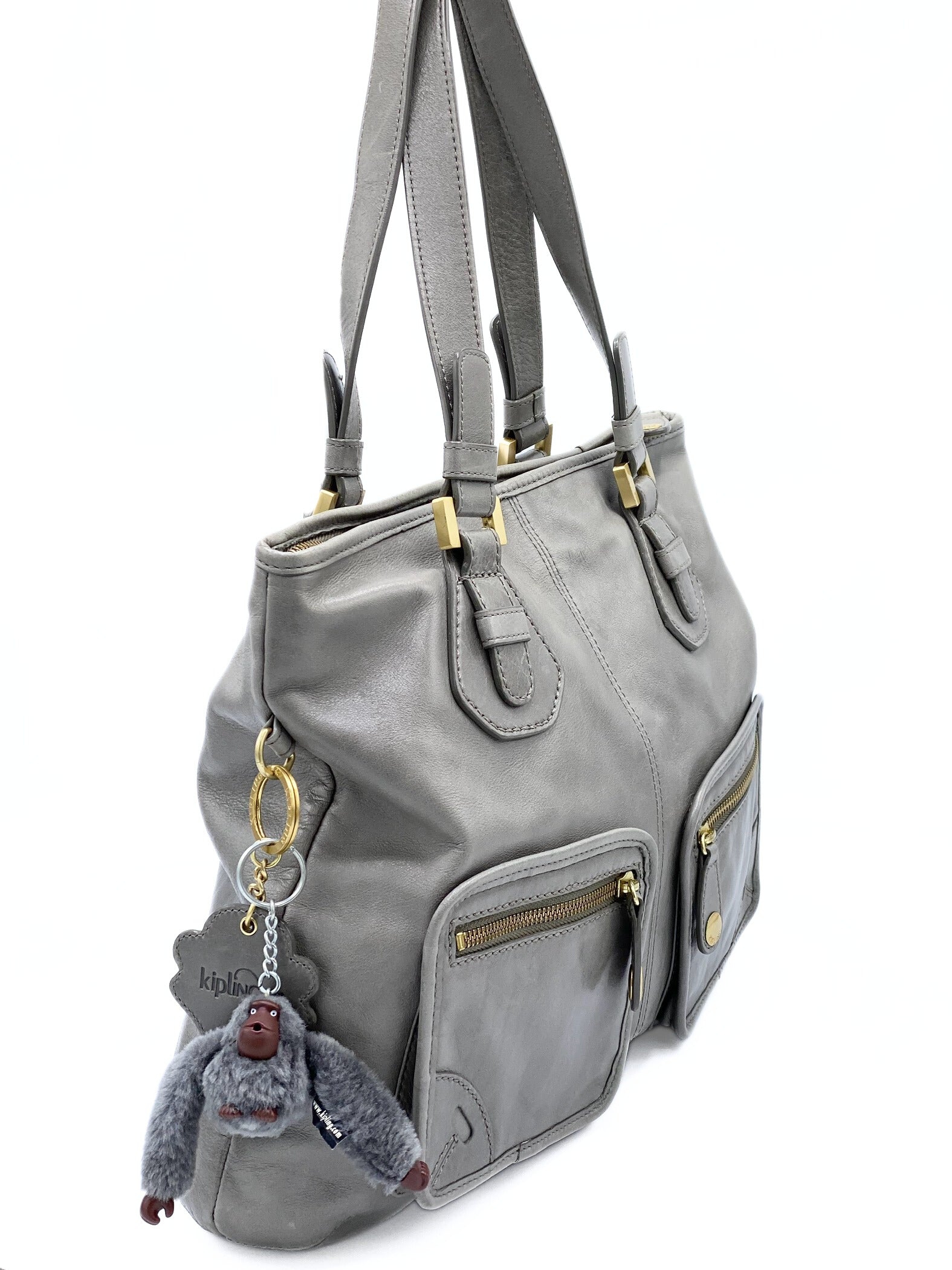 Cartera Kipling Leather Grey