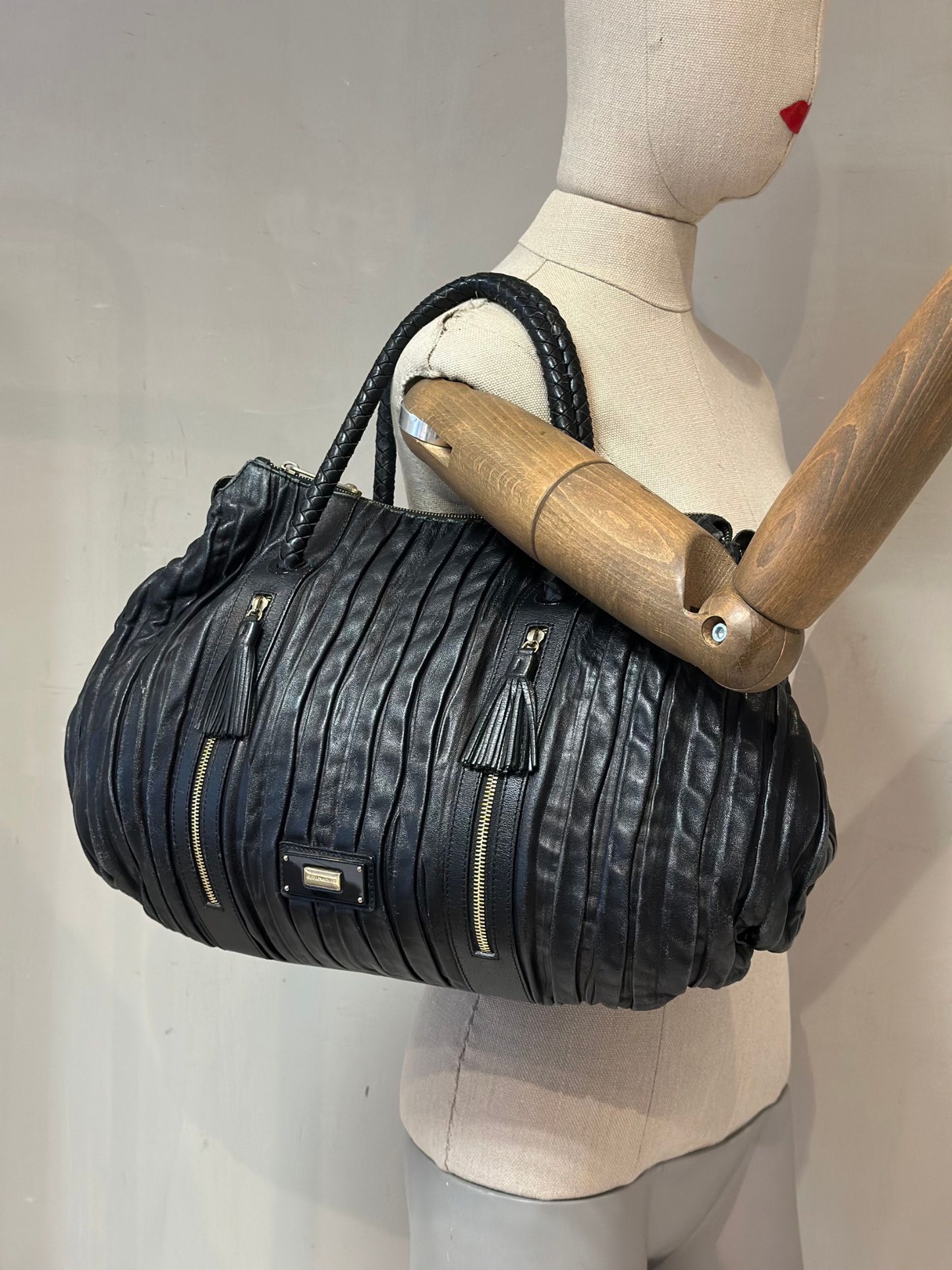 Cartera Negra Armani Exchage Vintage