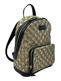 Mochila Pequeña Gucci GG Supreme Gold Bees