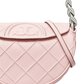 Bandolera Rosa Tory Burch Mini Fleming Soft Crescent