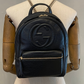 Mochila Negra Gucci Soho Interlocking