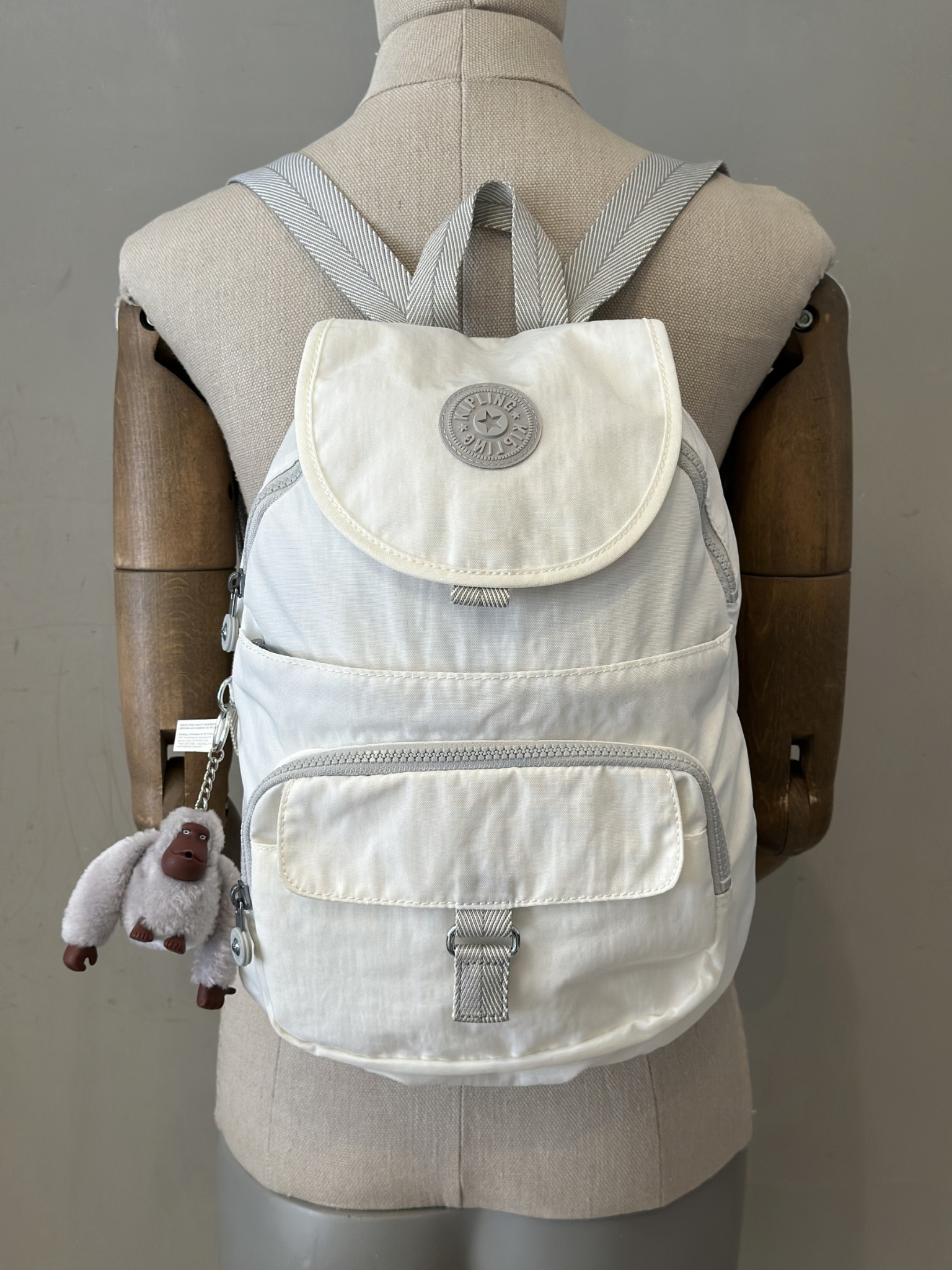 Mochila Blanca Kipling Firefly Up