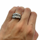 Anillo Statement Ring en Oro Blanco 18k con Diamantes Naturales en Pavé