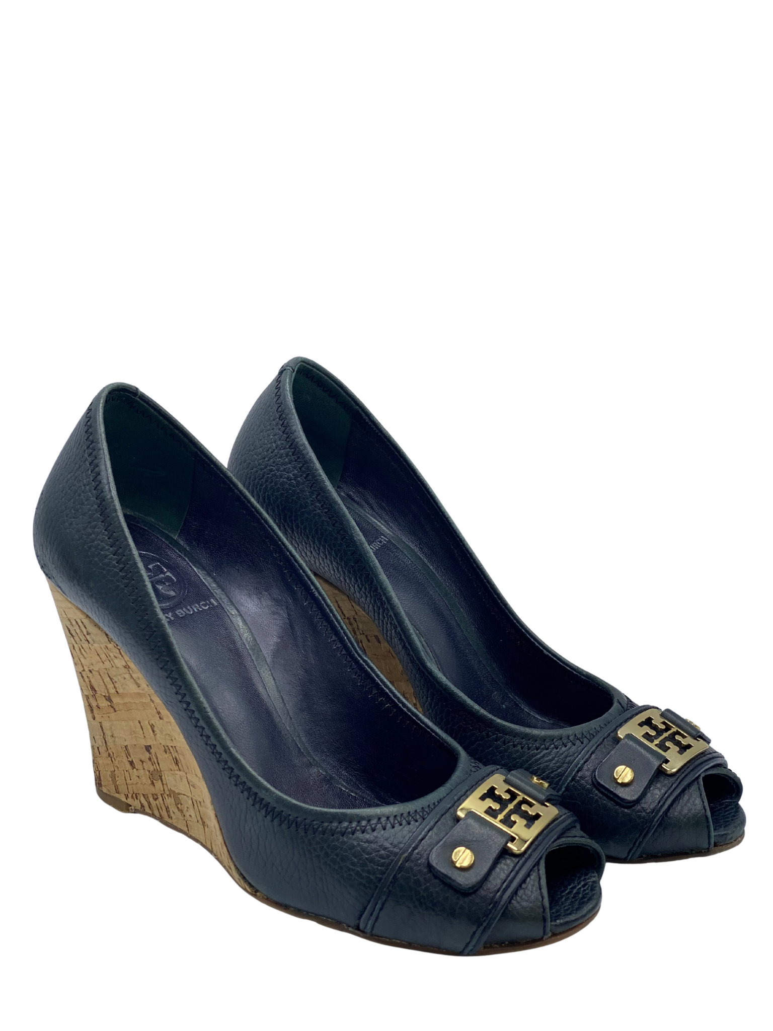 Pumps Peep-Toe Tory Burch Negros (38)