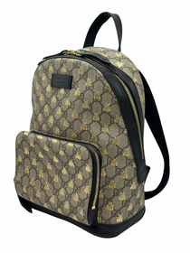 Mochila Pequeña Gucci GG Supreme Gold Bees