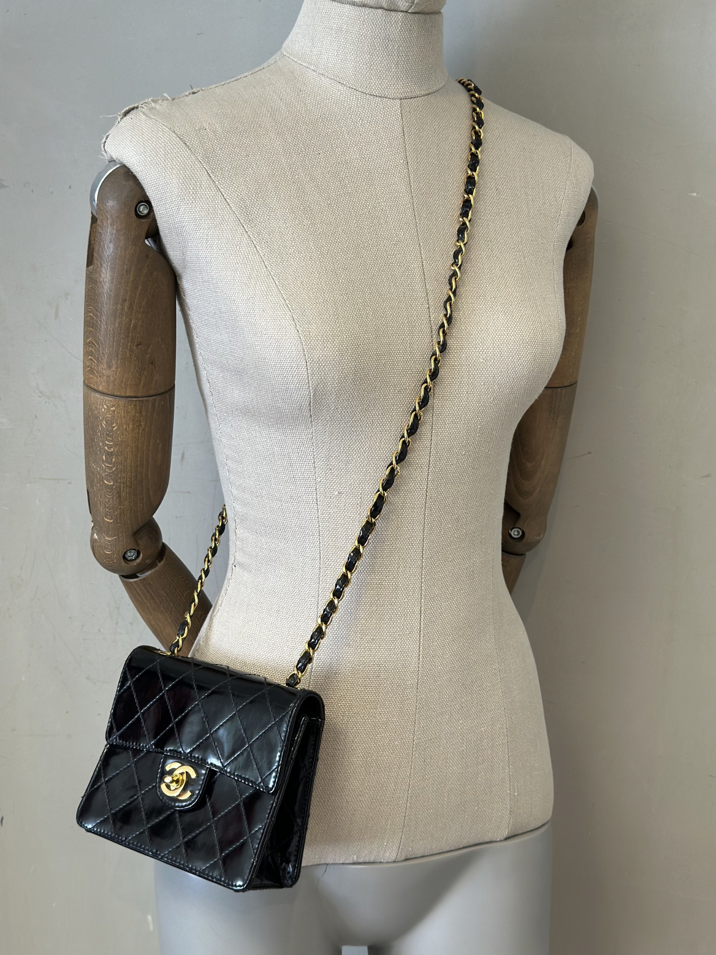 Mini Bandolera Chanel Vintage Square Classic Single Flap
