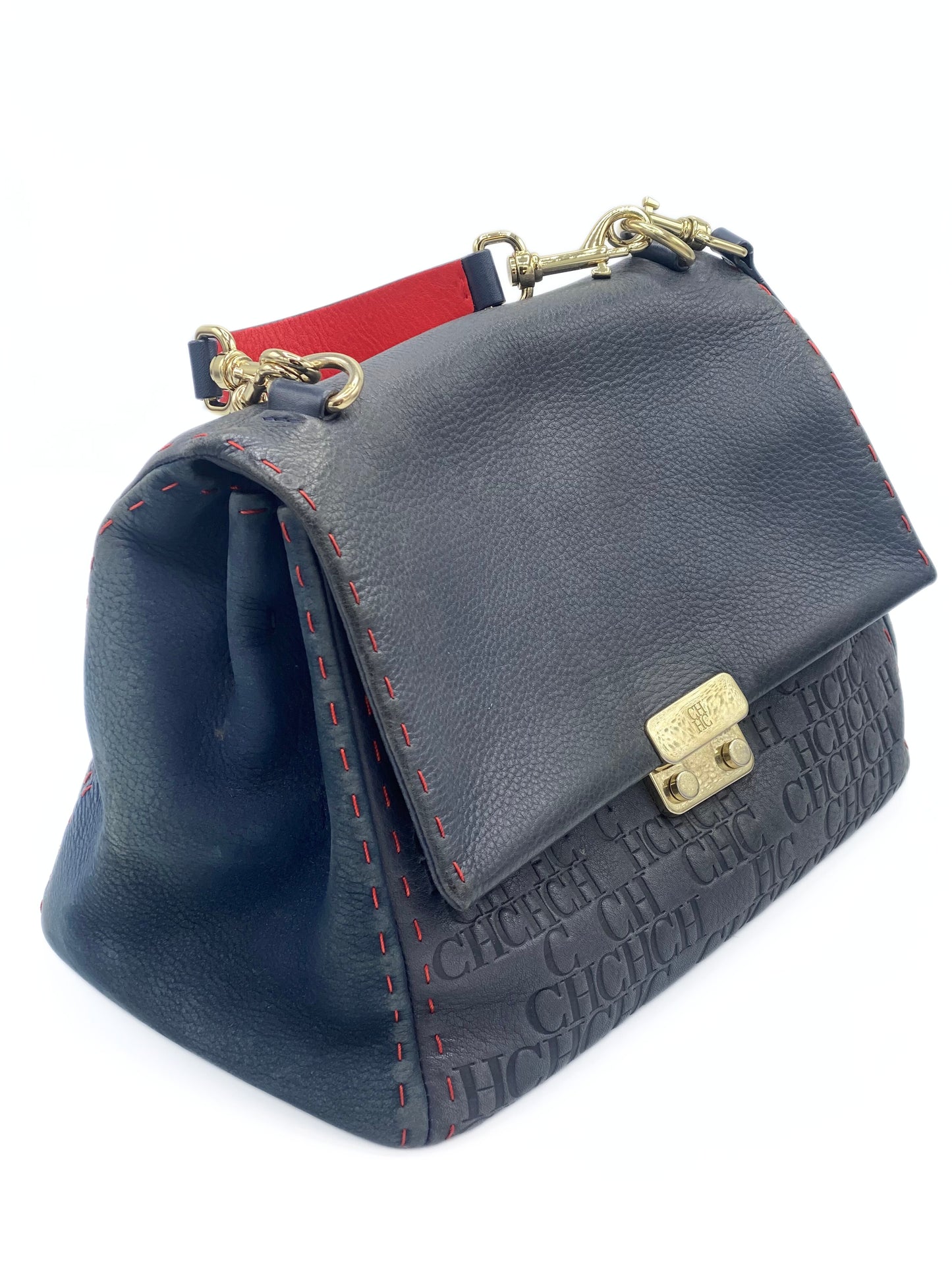 Cartera Carolina Herrera Baret Azul