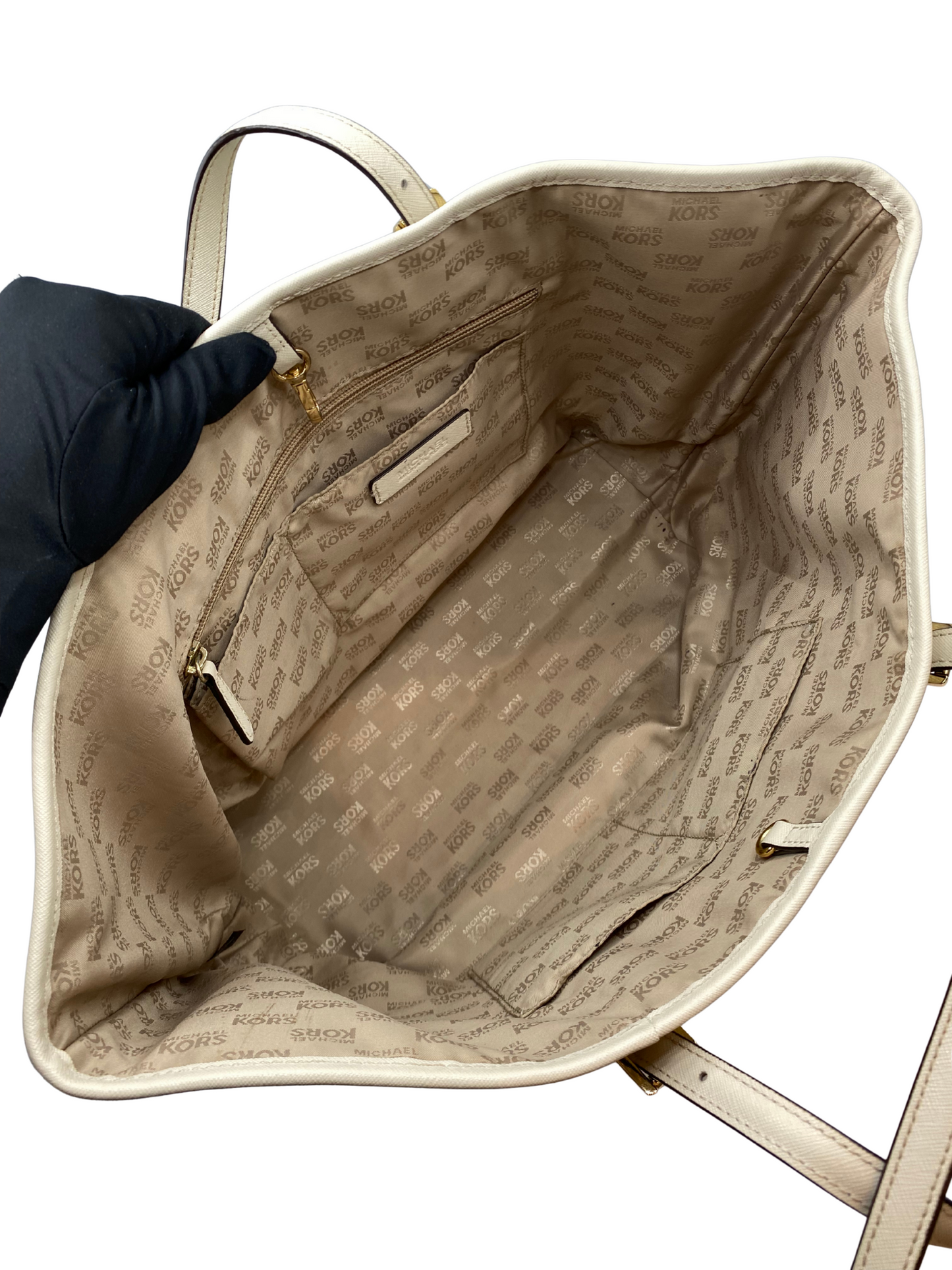 Cartera Blanca Michael Kors Tote Bag