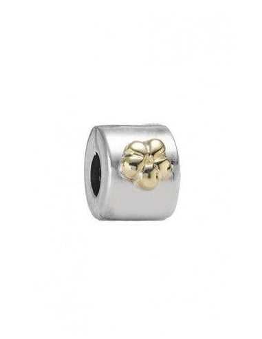 Charm Pandora Spacer Flower Silver and Gold