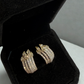 Aros Clip Combinado Oro 18k