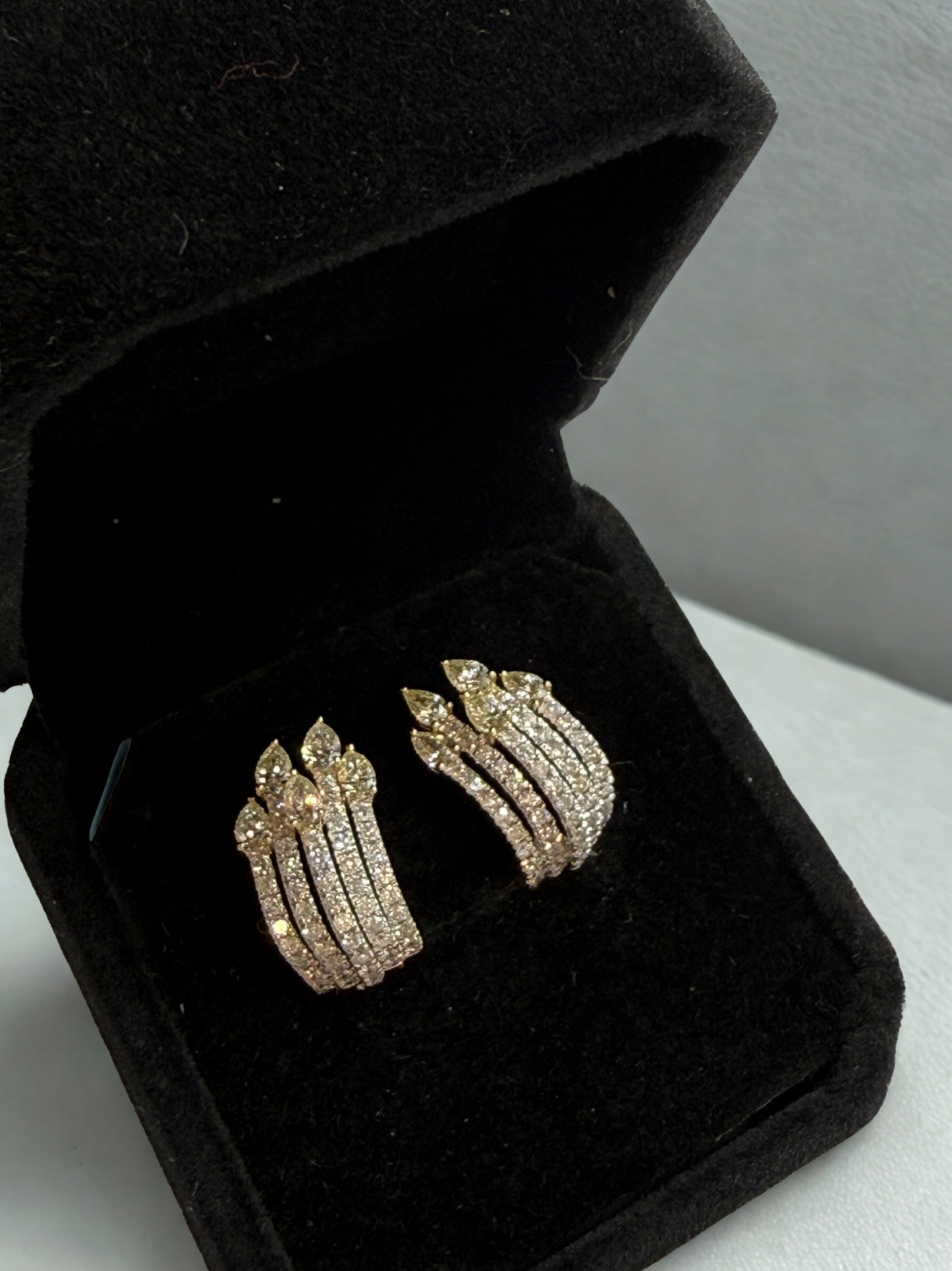 Aros Clip Combinado Oro 18k