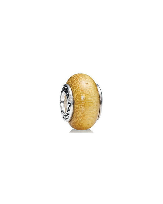 Charm Pandora Murano de Madera Gold