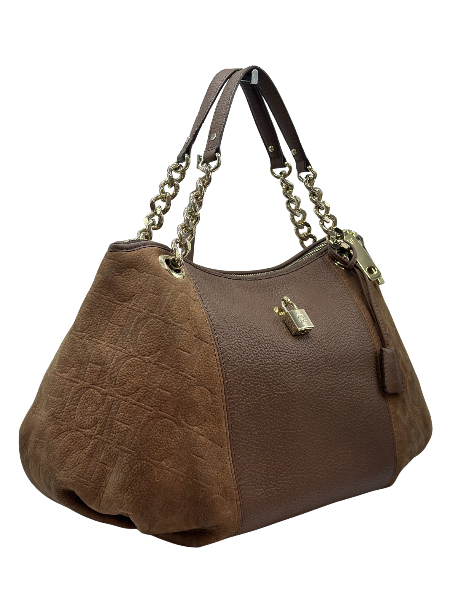 Cartera Marrón Carolina Herrera Monogram
