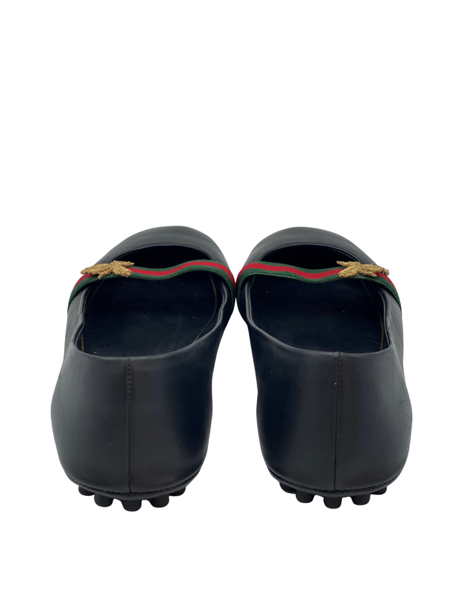 Chatitas Gucci Calfskin Bayadere Bee (Talle 38)