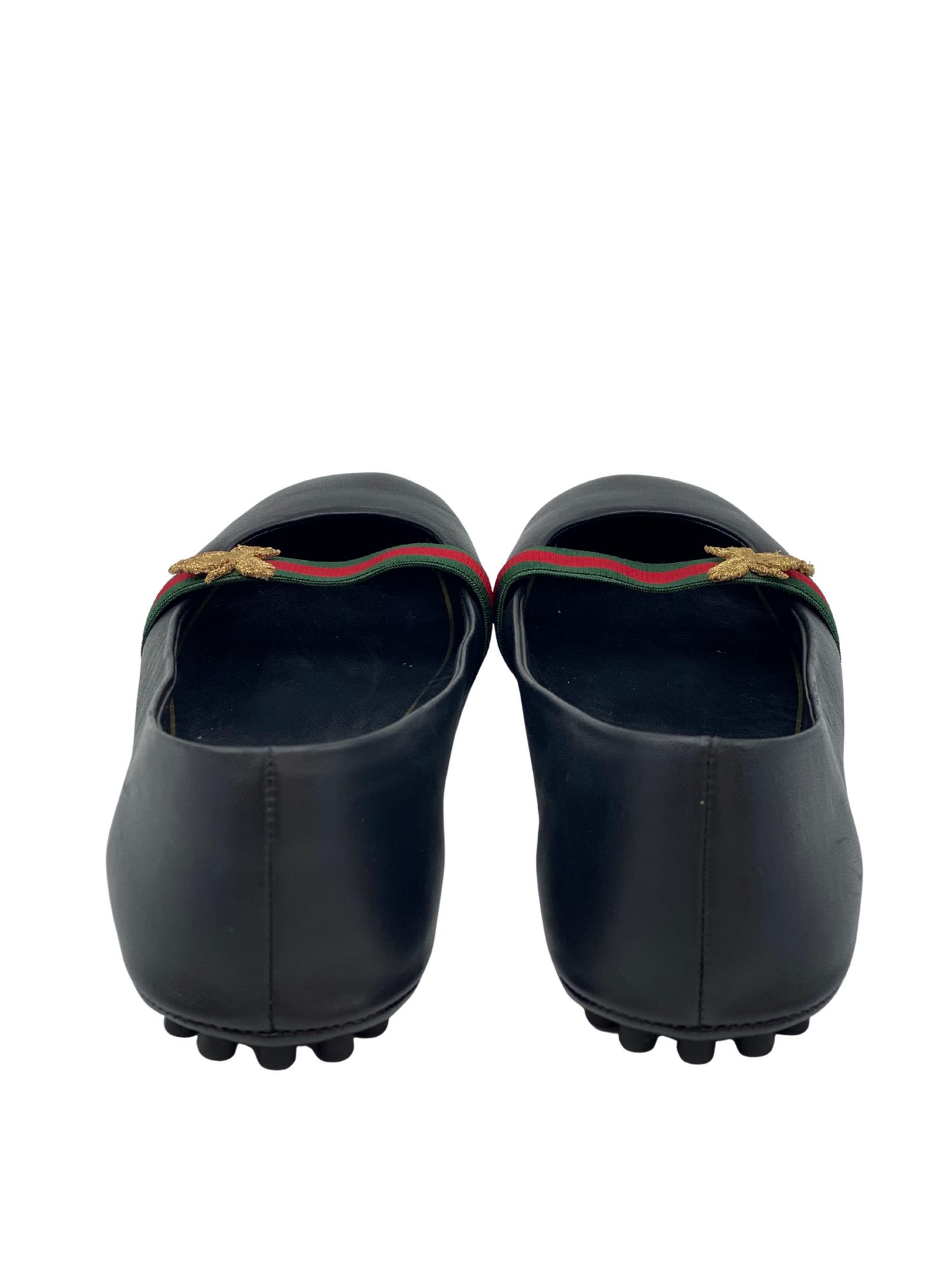 Chatitas Gucci Calfskin Bayadere Bee (Talle 38)