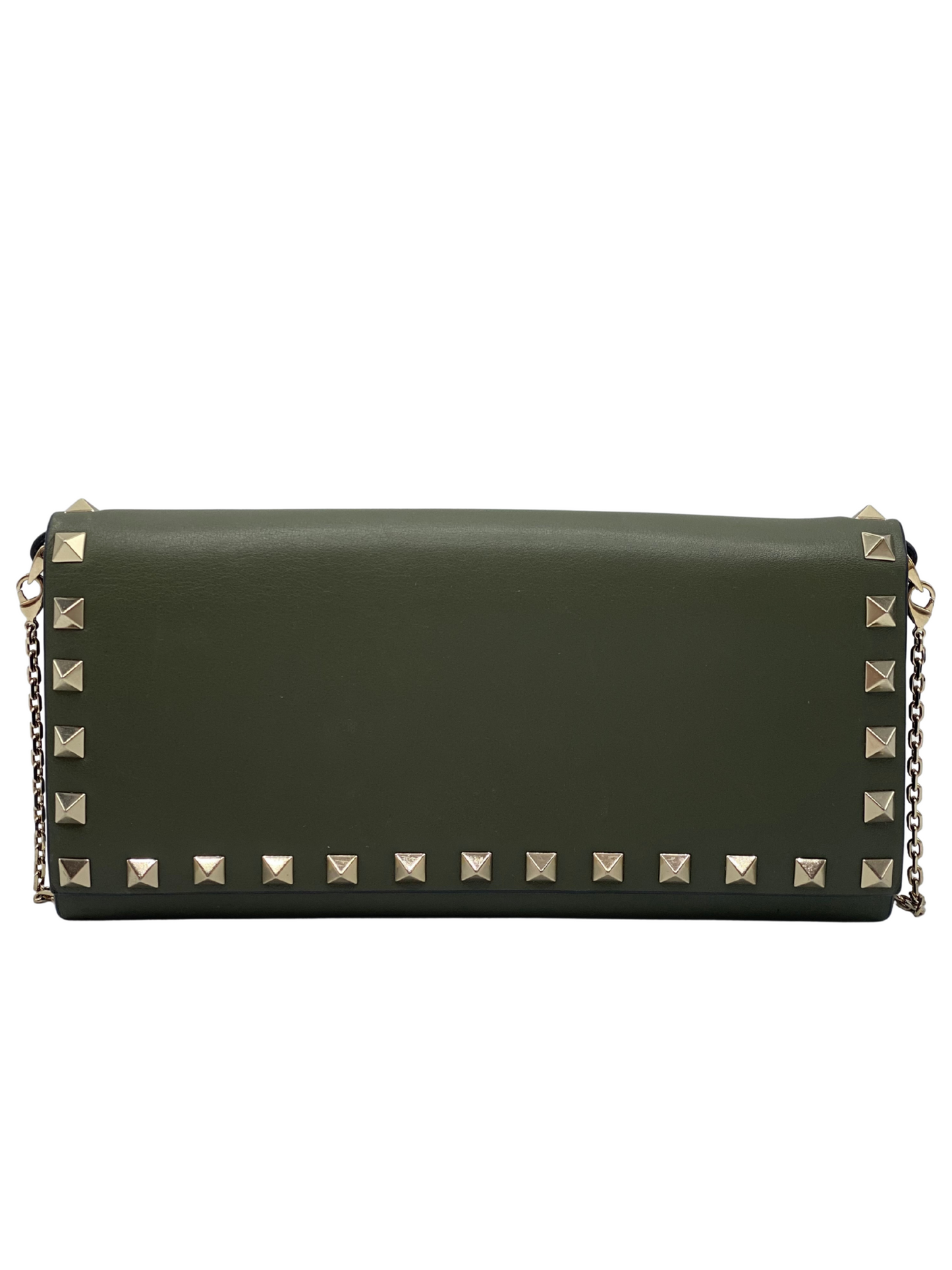 Clutch Verde Valentino Garavani Rockstud