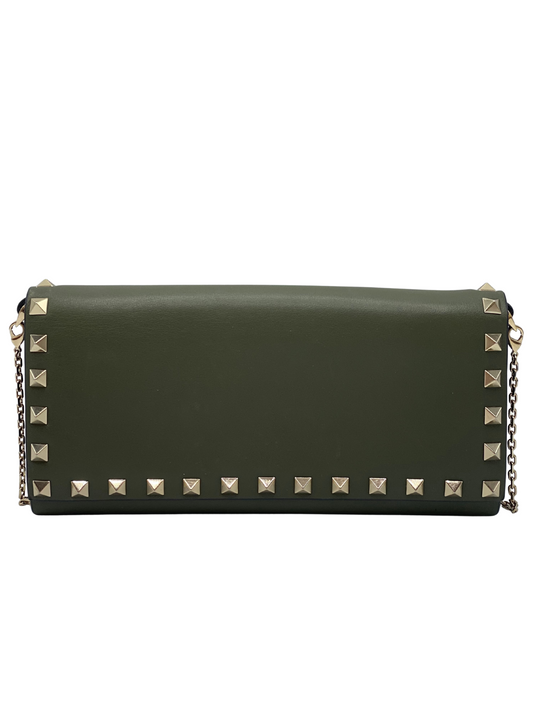 Clutch Verde Valentino Garavani Rockstud