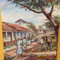 Cuadro "Mercado" de Dhlema Lopez 48 x 38 cm.