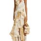 Vestido Zimmermann Luminosity Splice Lace Linen-Silk Dress (talle 0)