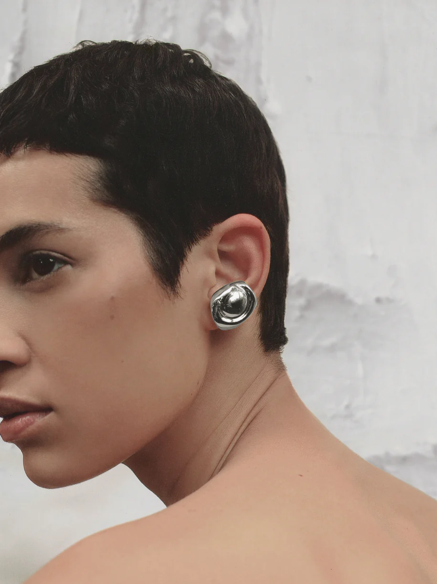 Earcuff Sordo Cubagua Bañado en Plata Small