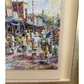 Cuadro "Mercado" de Dhlema Lopez 38 x 47 cm.