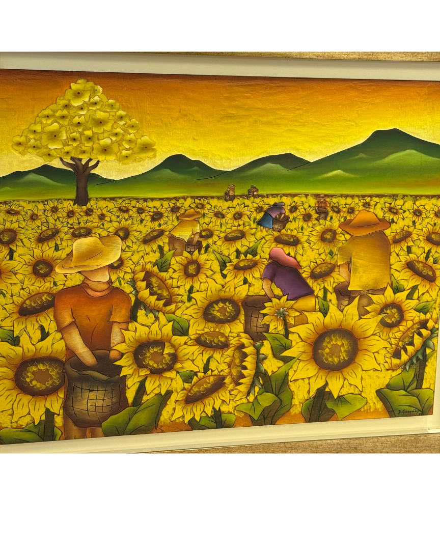Cuadro "Campo de Girasoles" de Diego Gonzalez 70 x 90 cm.