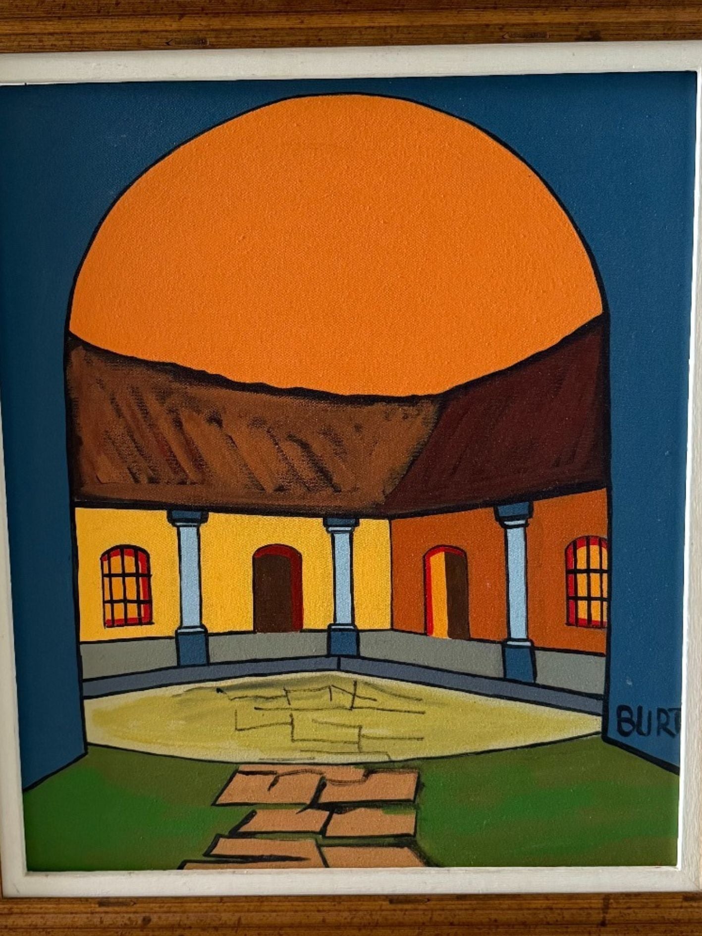 Cuadro "El Patio" de Michael Burt 59 x 69 cm.