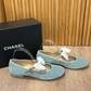 Chatitas Chanel Mary Jane Velvet Ballet Flats (40)