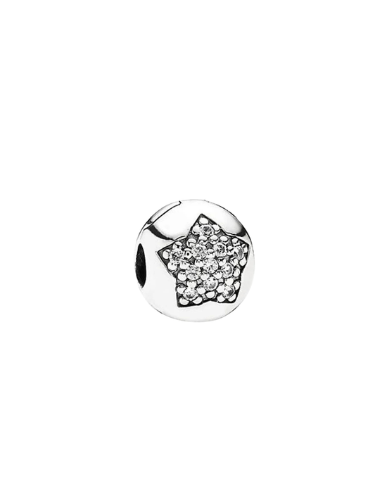 Charm Pandora Clip Pave Star
