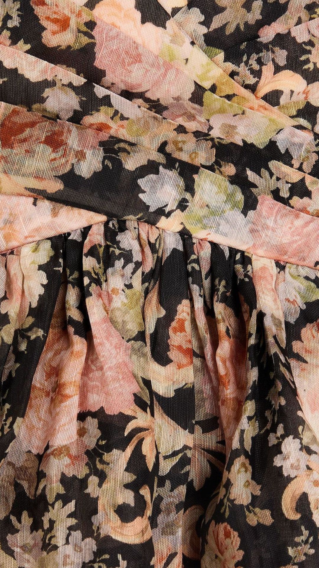 Vestido Corto con Estampado Floral Zimmermann (Talle 2)