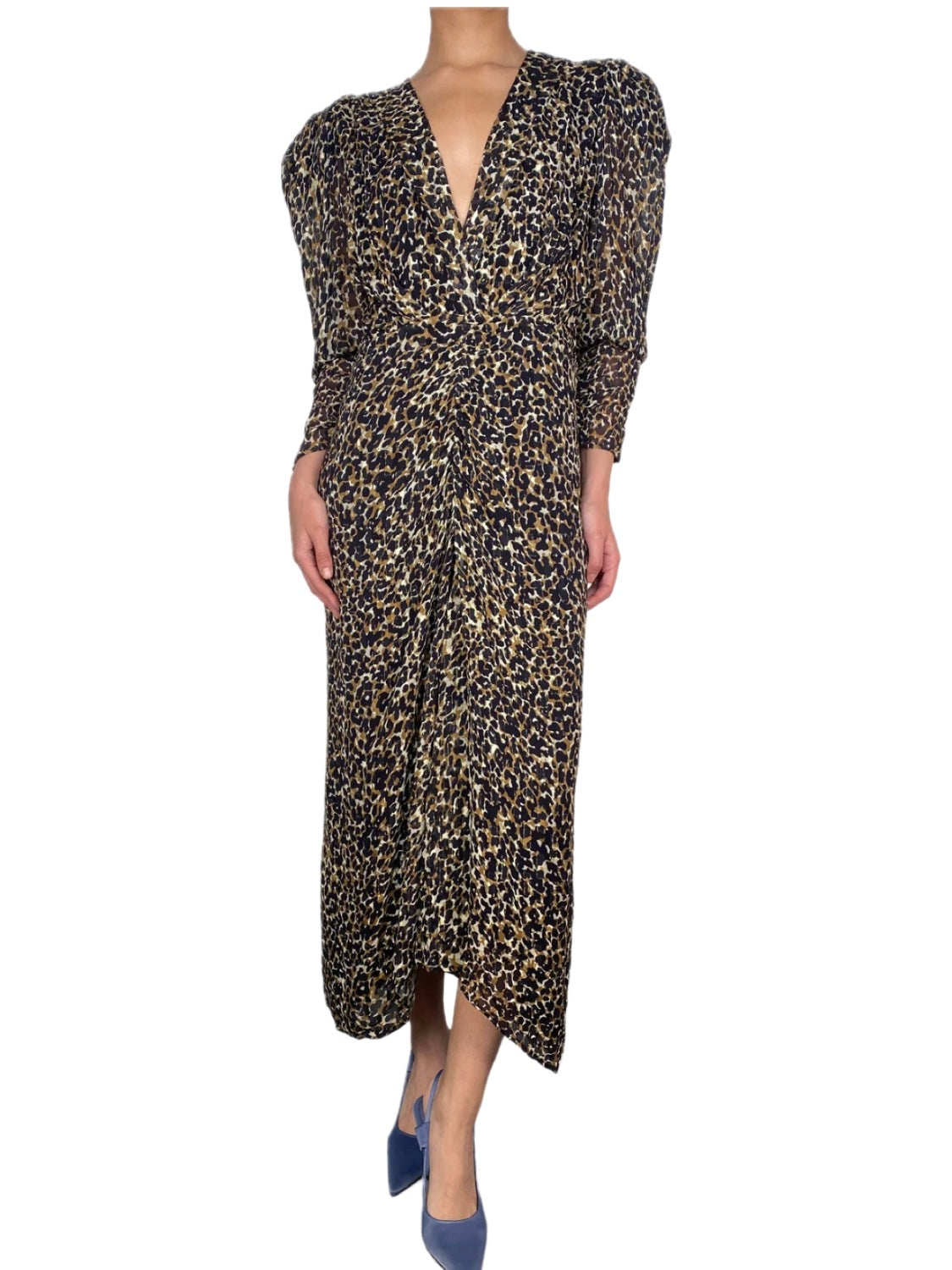 Vestido Maria Cher Animal Print Midi NUEVO (Talle L)