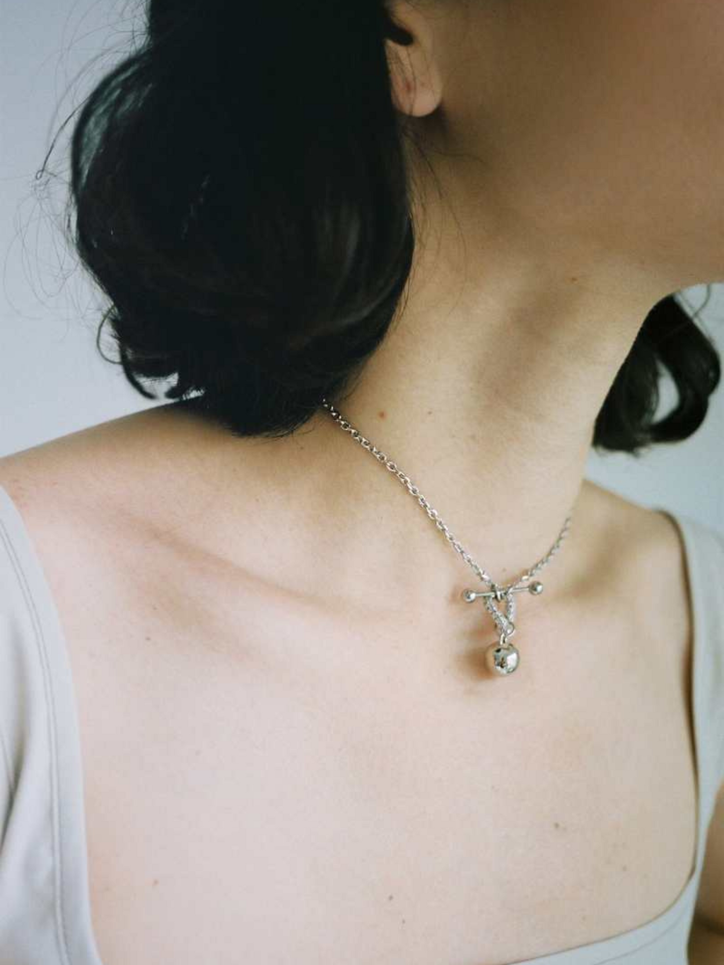 Collar Justin Clenquet Silver Gordon Choker