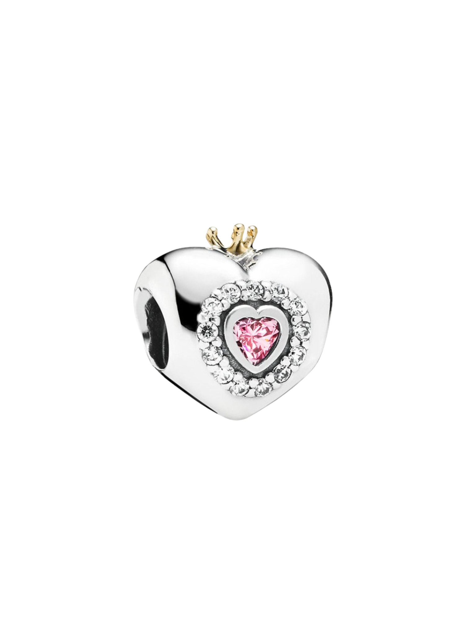 Charm Pandora Pink Princess Heart