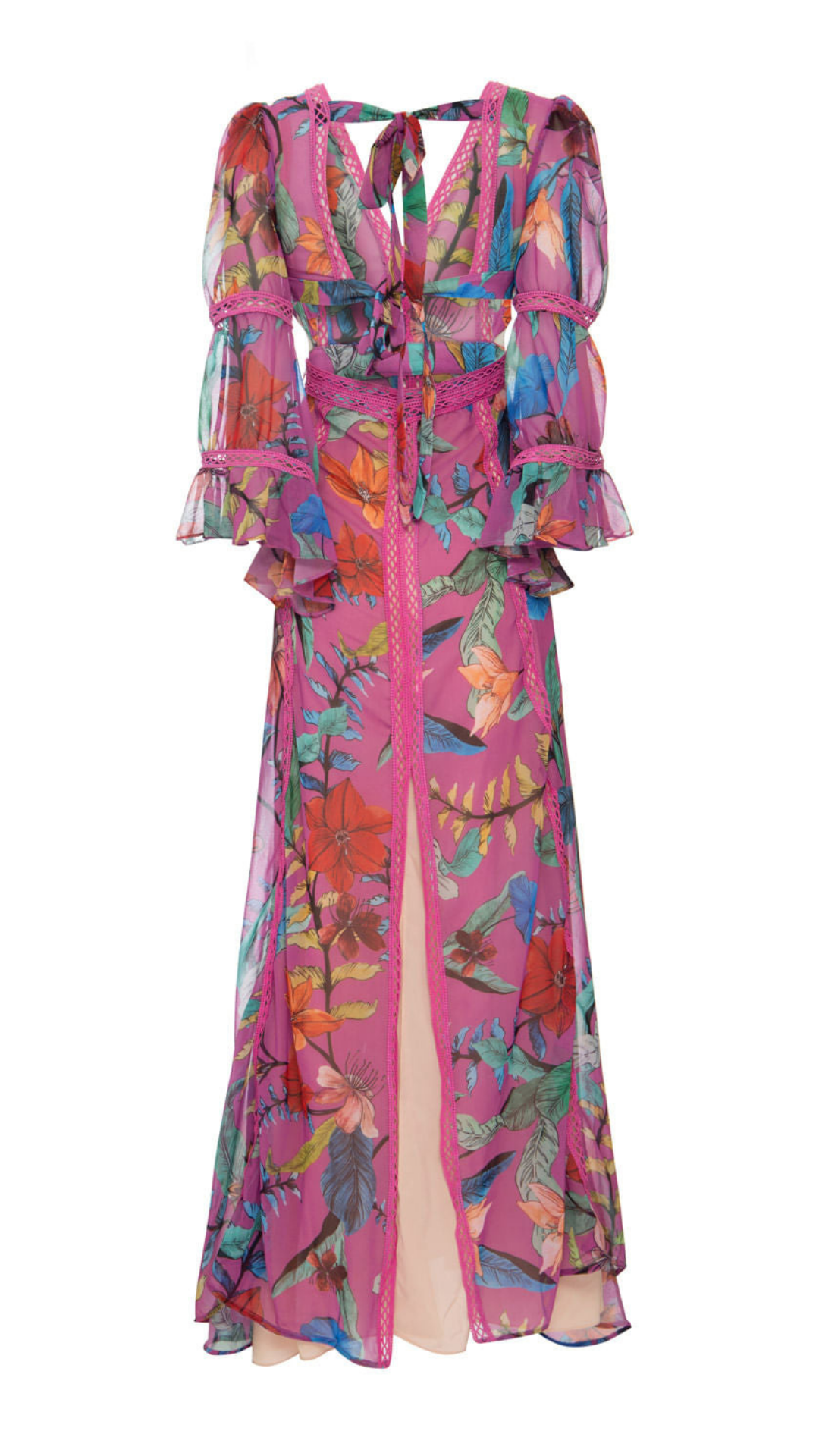 Vestido Rosado Pat Bo + Vestido Beige (M)