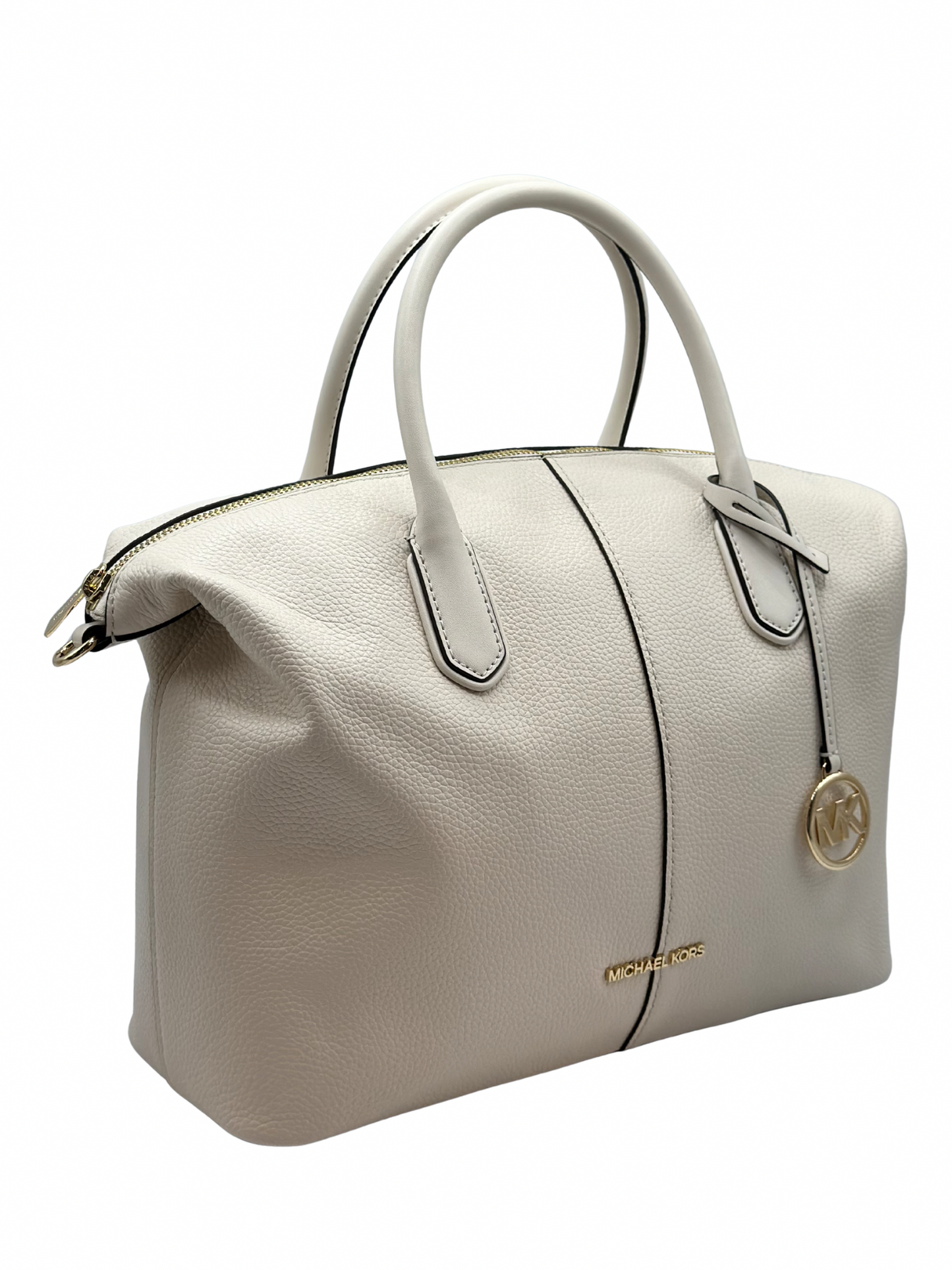 Cartera Blanca Michael Kors Hyde Large Satchel
