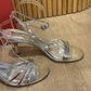 Sandalias Plateadas Salvatore Ferragamo (39.5)