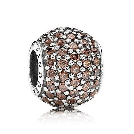 Charm Pandora Pave Brown