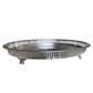 Bandeja de Plata Ovalada con Detalles 45.5 x 33 cm
