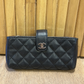 Monedero Mini Pouch Chanel Black Quilted Leather CC