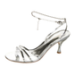 Sandalias Plateadas Salvatore Ferragamo (39.5)