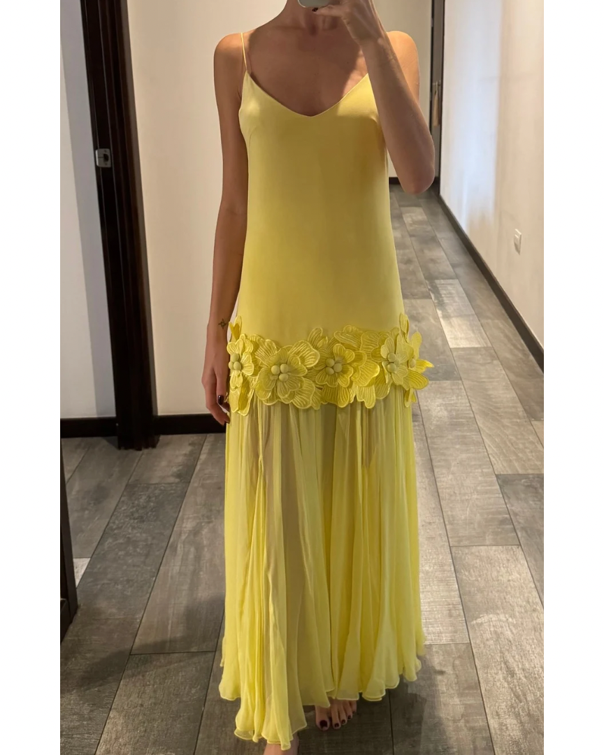 Vestido Amarillo Florencia Soerensen (Talle XS/S)