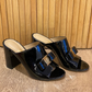 Mules Salvatore Ferragamo de Charol Negro con Lazo Gancini (36.5)