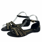 Sandalias Negras con Apliques Carmen Steffens (38)